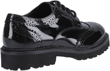 Hush Puppies Gabi Lace Up Meisjes Zwart Leren Brogues