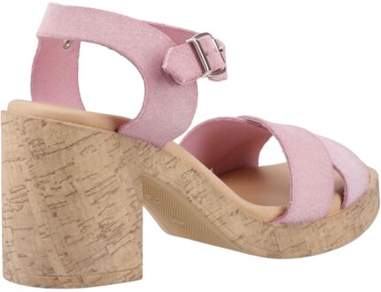 Hush Puppies Georgia Kurk Lederen Dames Blush Sandalen Roze - EU 40.5 / UK 7