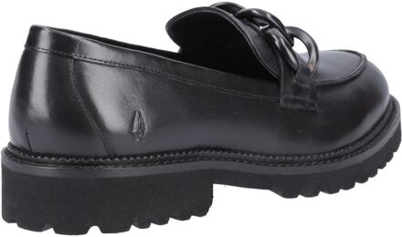 Hush Puppies Gianna Leer Vrouwen Zwarte Loafers