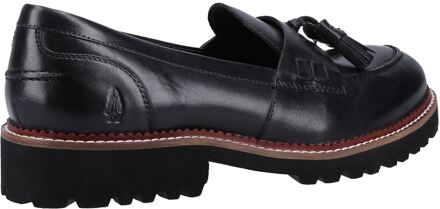 Hush Puppies Ginny Dames Zwarte Leren Instappers - EU 39/ UK 6