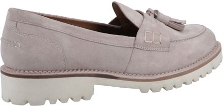 Hush Puppies Ginny Suède Dames Taupe Instappers - EU 38 / UK 5