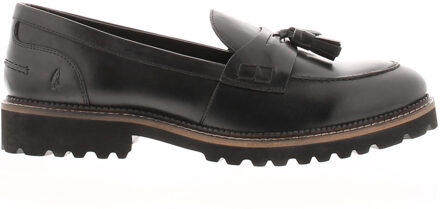 Hush Puppies Ginny Suède Dames Zwarte Instappers - EU 37 / UK 4