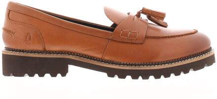 Hush Puppies Ginny Suede Damesschoenen In Tan Loafers Bruin
