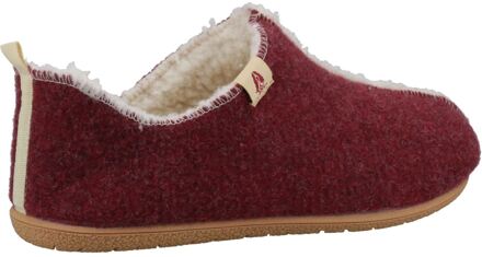 Hush Puppies Goed Gerecycled RPET Polyester Vrouwenpantoffels Bourgondië Rood