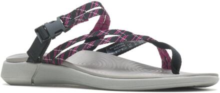 Hush Puppies Goede sandalen voor dames/dames (Zwart/Grijs/Roze) - EU 40.5 / UK 7