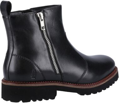 Hush Puppies Grace Suède Vrouwen Laarzen met Ritssluiting Zwart