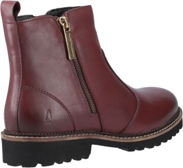 Hush Puppies Grace Suède Vrouwen Ritssluiting Laarzen Bourgondië Rood