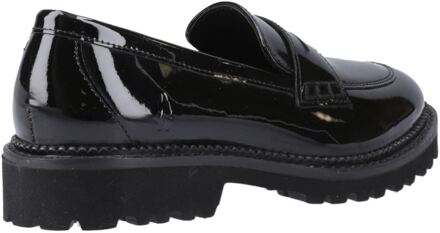 Hush Puppies Grazia Meisjes Zwarte Leren Mocassins - EU 44.5 / UK 10