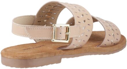Hush Puppies Hadley Leren Dames Nude Sandalen Naturel - EU 39/ UK 6