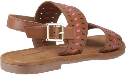 Hush Puppies Hadley Leren Dames Sandalen in Tan Bruin - EU 37 / UK 4