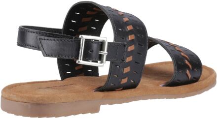 Hush Puppies Hadley Leren Dames Zwarte Sandalen - EU 37 / UK 4