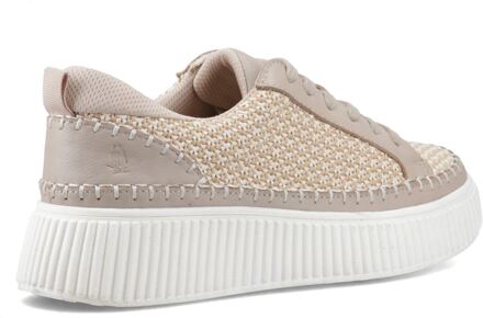 Hush Puppies Haisley Geweven Textiel Dames Taupe Standaard Sneakers - EU 37 / UK 4