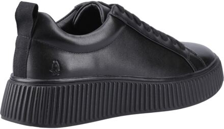 Hush Puppies Harlow Dames Sneakers Van Zwart/zwart Leer