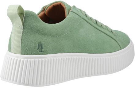 Hush Puppies Harlow Suède Dames Groen Sneakers - EU 39/ UK 6