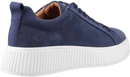 Hush Puppies Harlow Suède Dames Indigo Sneakers - maat EU 42 / UK 8 Blauw