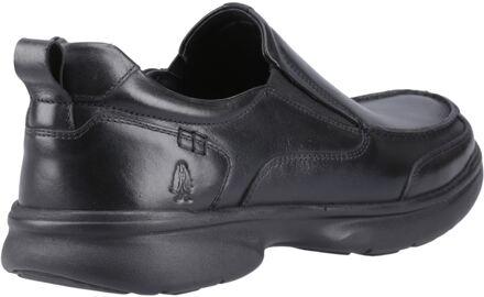 Hush Puppies Harold Leren Heren Zwarte Mocassins Schoenen - EU 47.5 / UK 12
