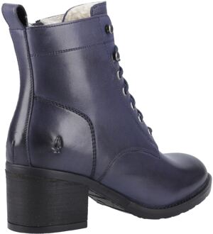 Hush Puppies Harriet Leer Dames Navy Hakken Enkellaarsjes - EU 40.5 / UK 7