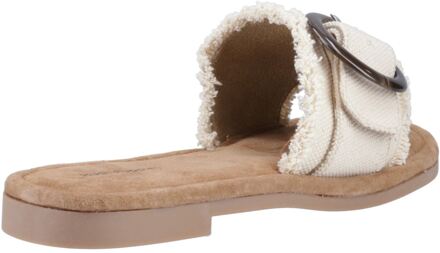 Hush Puppies Hayley Textiel Dames Crème Sandalen - EU 37 / UK 4