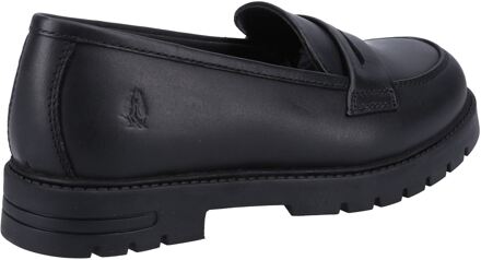 Hush Puppies Hazel Loafer SNR Meisjes Zwarte Leren Mocassins - EU 42 / UK 8
