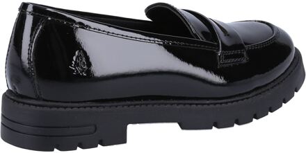 Hush Puppies Hazel Patent SNR Meisjes Zwarte Leren Mocassins - EU 43 / UK 9
