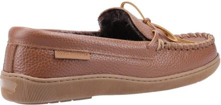 Hush Puppies Heren Ace Leren Slippers (Tan) Bruin - EU 40.5 / UK 7