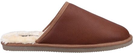 Hush Puppies Heren Coady Leren Slippers (Tan) Bruin - EU 39/ UK 6