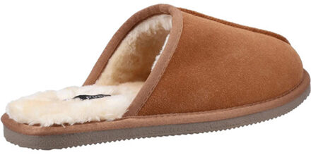 Hush Puppies Heren Coady Suede Slippers (Tan) - maat Bruin