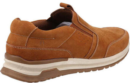 Hush Puppies Heren Cole lederen vrijetijdsschoenen (Tan) Bruin - EU 39/ UK 6