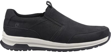 Hush Puppies Heren Cole Nubuck Schoenen (Zwart) - maat EU 44.5 / UK 10