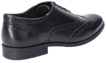 Hush Puppies Heren Eiken Brogue Leren Schoen (Zwart)