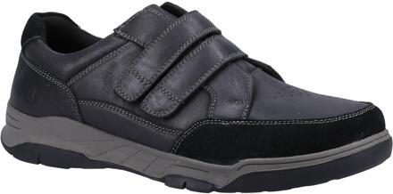 Hush Puppies Heren Fabian leren schoenen met dubbele band (Zwart) - EU 47.5 / UK 12