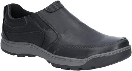 Hush Puppies Heren Jasper Nubuck Leren Slip On Schoen (Zwart)