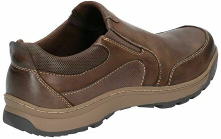 Hush Puppies Heren Jasper Slip On Lederen Schoenen (Bruin) - maat
