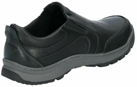 Hush Puppies Heren Jasper Slip On Lederen Schoenen (Zwart) - EU 43 / UK 9
