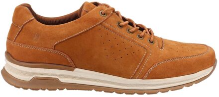 Hush Puppies Heren Joseph Lace Leren Trainers (Tan) Bruin - EU 42 / UK 8