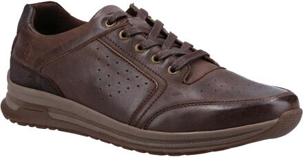 Hush Puppies Heren Joseph Leren Trainers (Lichtbruin) - maat EU 44.5 / UK 10