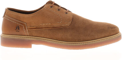 Hush Puppies Heren Schoenen Slimme Man Suède Leren Tan Bruin - EU 46 / UK 11