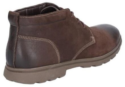 Hush Puppies Heren Tyson Chukka Nubuck Lederen laars (Bruin)