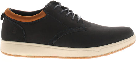 Hush Puppies Heren Veterschoenen Bowen Nubuck Leer Marineblauw - maat EU 39/ UK 6 Navy