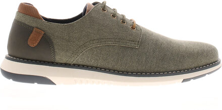 Hush Puppies Heren Veterschoenen Bruce Canvas Groen - maat EU 43 / UK 9