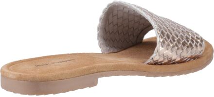 Hush Puppies Hetty Slide Leer Dames Bronzen Sandalen Brons - EU 38 / UK 5