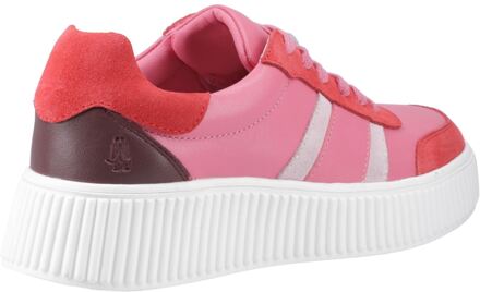 Hush Puppies Holly Suède Dames Fuchsia Sneakers - maat EU 39/ UK 6 Roze