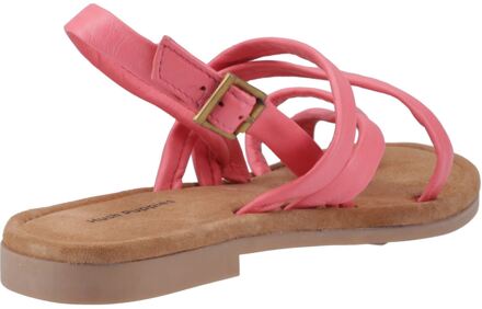 Hush Puppies Hope Dames Sandalen Van Leer In Koraalkleur Rood - EU 38 / UK 5