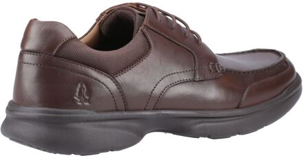 Hush Puppies Hugh Lederen Heren Bruine Veterschoenen - EU 47.5 / UK 12