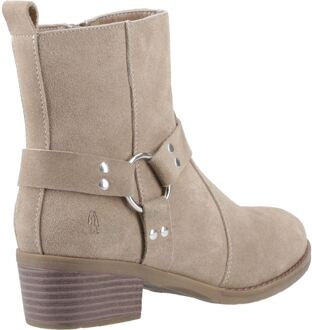 Hush Puppies Iria Dames Suède Taupe Enkellaarsjes Met Hak - EU 42 / UK 8