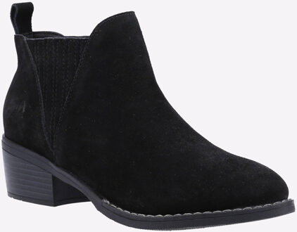 Hush Puppies Isobel Leren Dames Zwarte Laarzen