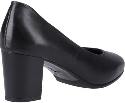 Hush Puppies Ivana Leer Dames Zwarte Schoenen