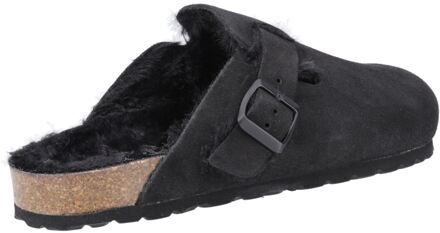 Hush Puppies Jade Leren Damesslippers Zwart - EU 36 / UK 3