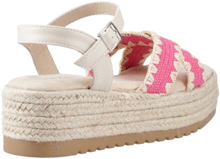 Hush Puppies Jemma Espadrille Polyurethaan Dames Fuchsia Sandalen Roze - EU 39/ UK 6