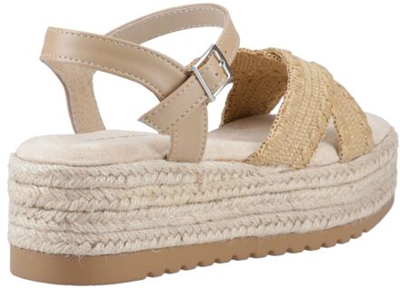 Hush Puppies Jemma Espadrille Polyurethane Dames Tan Sandalen Bruin - EU 40.5 / UK 7